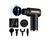 Aparat de Masaj Premium, tip Pistol cu Maner, 4 Capete Interschimbabile, 9 viteze, Oem