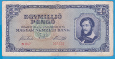 (3) BANCNOTA UNGARIA - 1 MILION PENGO 1945 (16 NOIEMBRIE 1945) foto