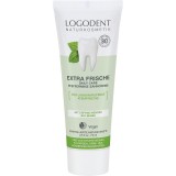 Pasta de Dinti Gel Logodent Menta Bio 75ml Fara Fluor Naturala Vegana Curatare