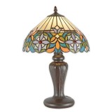 Lampa Tiffany din bronz cu flori TA-127