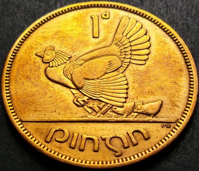 Moneda istorica 1 PINGIN - IRLANDA, anul 1948 * cod 1495 B foto