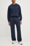 Abercrombie &amp; Fitch pantaloni de trening culoarea albastru marin, neted, KI134-4100