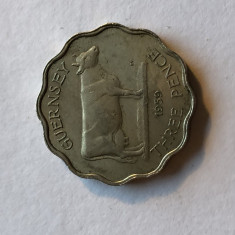 i327 GUERNSEY 3 PENCE 1959 foto