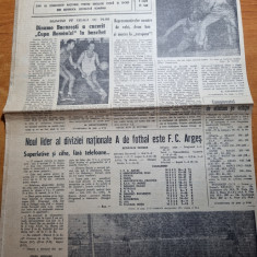 sportul popular 23 octombrie 1967-fc arges noul lider la fotbal,u.cluj-uta 1-0