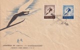 FILATELIE TEMATICA - PLIC POLONIA TEMATICA SPORT FDC SKI, Stampilat