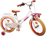 Cumpara ieftin Bicicleta pentru fete Volare Excellent, 18 inch, culoare alb, frana de mana fata si frana contra spate