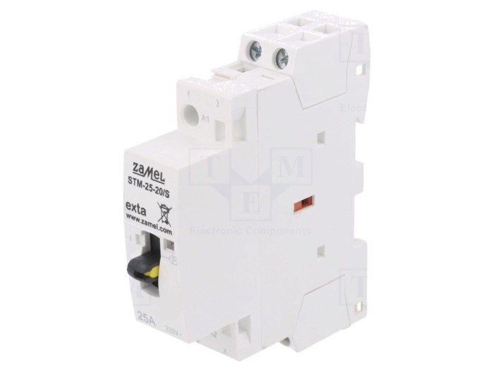 Contactor 2P 25A 230VAC NO