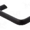 Maner aluminiu, 141mm, neagra, ELESA+GANTER - GN565.2-20-128-SW