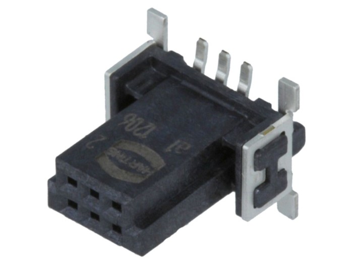 Conector PCB-PCB mamă 6 pini 1,27mm