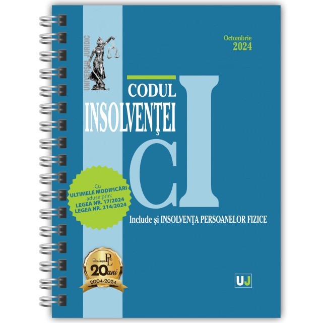 Codul insolventei octombrie 2024 (editie spiralata)