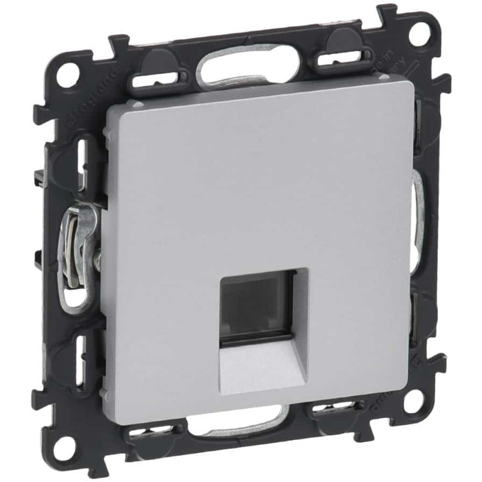 Priza RJ11 conectare rapida Legrand Valena Life aluminiu 753338
