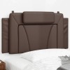 VidaXL Pernă pentru tăblie pat, maro, 100 cm, piele artificială