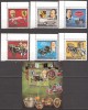 REPUBLICA CENTRAFRICANA 1983 TRANSPORT AUTOMOBILE ( serie + colita dt.) MNH, Nestampilat