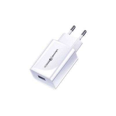 Incarcator Retea USB Usams T22, Quick Charge 3, 18W, Alb CC83TC01 foto