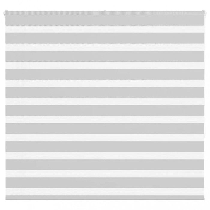 Jaluzea tip zebra gri deschis lățime țesătură 150,9cm poliester
