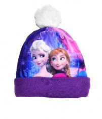 Caciula mov din catifea Frozen Elsa si Ana foto