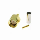 Conector SMA pin mama, compatibil cablu coaxial RG316 RG174 LMR100