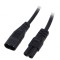 Cablu IEC C7 mamă - IEC C8 tată, 1,5m, 2x0,5mm2, negru, 2,5A