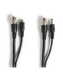 Cablu coaxial de securitate BNC + DC 2.1x5.5mm CCTV RG59 10m