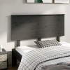 VidaXL Tăblie de pat, gri, 144x6x82,5 cm, lemn masiv de pin 819172