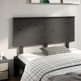 Cumpara ieftin Tăblie de pat, gri, 144x6x82,5 cm, lemn masiv de pin