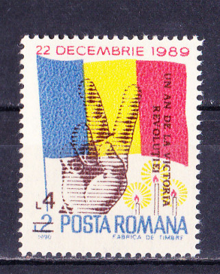 TSV$ - 1990 LP 1248 1 AN VICTORIA REVOLUTIEI DIN ROMANIA 22 DEC. 1989 MNH/**LUX foto