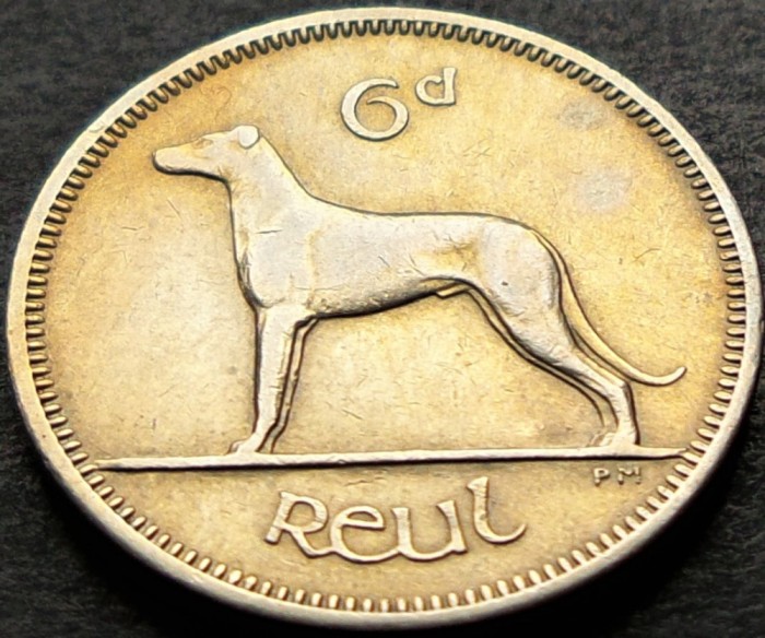 Moneda 6 D PENCE - IRLANDA, anul 1963 * cod 5336