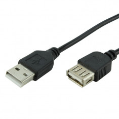 Cablu extensie USB 2.0, lungime 3 metri, negru foto