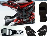 Cumpara ieftin Set casca moto-atv-trotineta-enduro+Ochelari+Manusi+Cagula ,marimi disponibile S,M si L