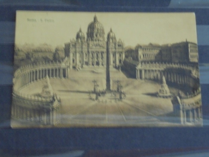 VATICAN - ROMA - PIATA S. PIETRO - FOTOTIPIA ALTEROCCA- TERNI - 1900- 1910 - NECIRCULATA - TIP FOTOGRAFIE SEPIA -