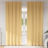 vidaXL Perdele cu perdele 2 pcs Bej 245 x 140 cm Poliester