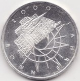 Moneda Argint Germania - 10 Deutsche Mark 1989 - 2000 ani Bonn - D, Europa