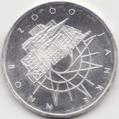 Moneda Argint Germania - 10 Deutsche Mark 1989 - 2000 ani Bonn - D