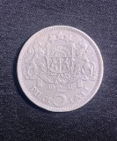 Moneda 5 lati Letonia argint 1931, Europa