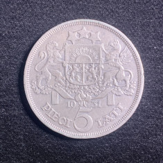 Moneda 5 lati Letonia argint 1931