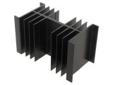 Radiator extrudat H, neagră