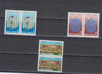 M1 TX6 5 - 1981 - Universiada 1981 - perechi de cate doua timbre foto