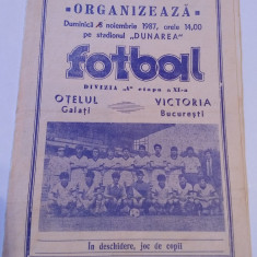 Program meci fotbal OTELUL GALATI - VICTORIA BUCURESTI (08.11.1987)