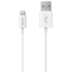 Cablu Date si Incarcare USB la Lightning Nevox 1405, MFI, 1m, Alb LC-1405
