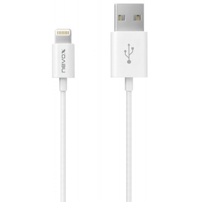 Cablu Date si Incarcare USB la Lightning Nevox 1405, MFI, 1m, Alb LC-1405 foto
