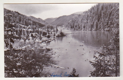 bnk cp Lacul Rosu - Vedere din statiune - uzata foto