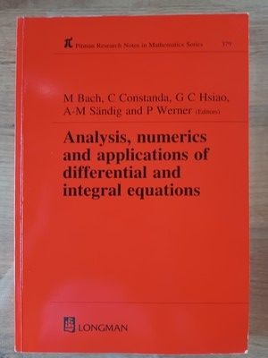 Analysis, numerics and apllications of differential and intergral equations- M. Bach, C. Costanda foto