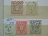 1883- Austria-Levant-Mi 8-11-4 val. -MH