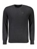 Pulover barbati, cu mini logo brodat, Regular fit, negru, S, 2XL, L, M, XL