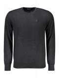Cumpara ieftin Pulover barbati, cu mini logo brodat, Regular fit, negru, S