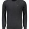 Pulover barbati, cu mini logo brodat, Regular fit, negru, S