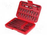 Set 100 Capete Surubelnita Goldtool 25mm Otel, Diverse Tipuri: Torx, Imbus, Philips, Plat, Pozidriv + Adaptor, Geanta Transport
