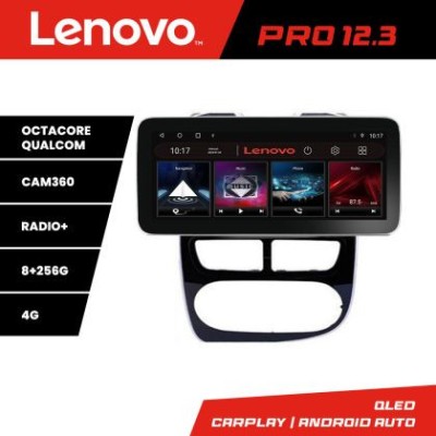 Navigatie Renault Clio 4 V1 K-467 Lenovo PRO 8+256 12.3 inch qled android 4G DSP gps internet 8Core CarStore Technology foto