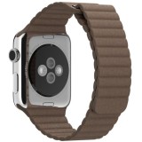 Cumpara ieftin Curea iUni compatibila cu Apple Watch Ultra/SE/8/7/6/5/4/3/2/1, 42mm, Leather Loop, Piele, Brown