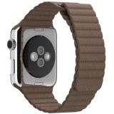 Cumpara ieftin Curea iUni compatibila cu Apple Watch 1/2/3/4/5/6/7, 38mm, Leather Loop, Piele, Brown